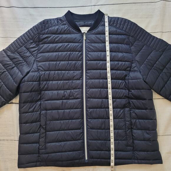 Calvin Klein Size XXL Men's Lightweight Quilted Puffer Jacket Navy Blue - Picture 3 of 10